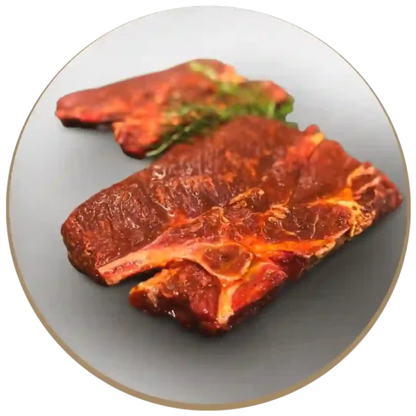 Braciola di scottona con osso in salsa bbq - 600 gr cad