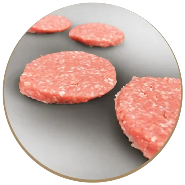 Hamburger di vitello con prosciutto cotto - 4 pz