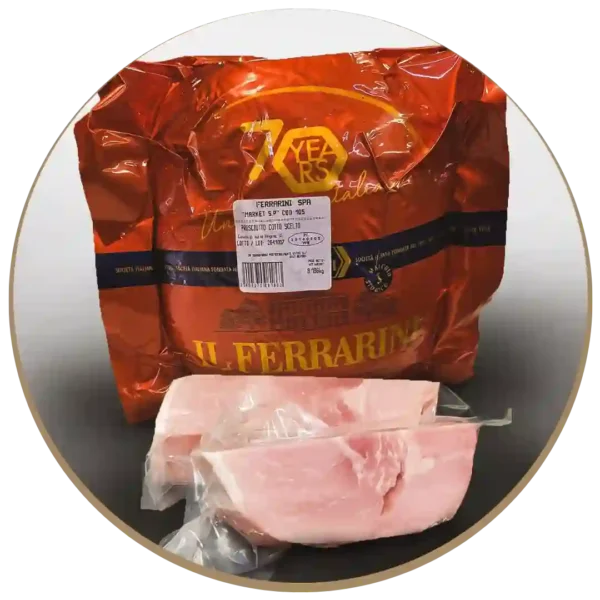 Prosciutto cotto (trancetto sgrassato) sottovuoto, Ferrarini