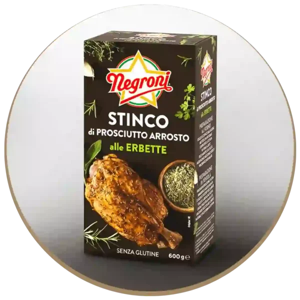 Stinco di prosciutto arrosto alle erbette, Negroni, gr. 600