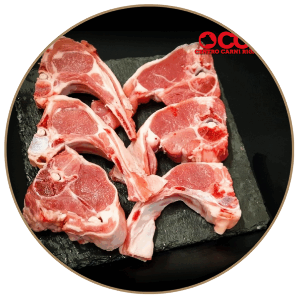 Bistecche di ovino adulto surgelate 5 kg.