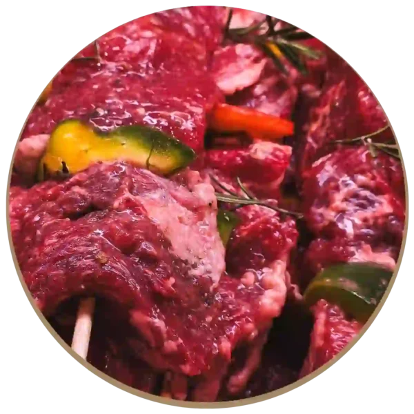 Maxi spiedone di carne bovina razza Angus